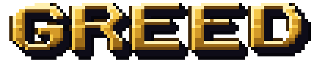 The GREED logo without the gem.